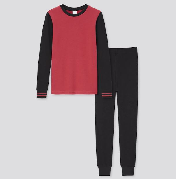 

Домашний костюм Uniqlo 12 лет рост 152 бордово черный (434563)