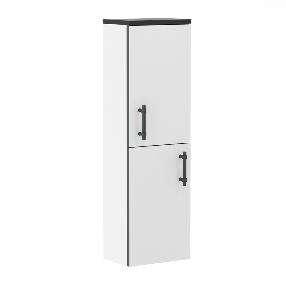 

BLACK EDGE пенал подвесной 99*30*20см, белый