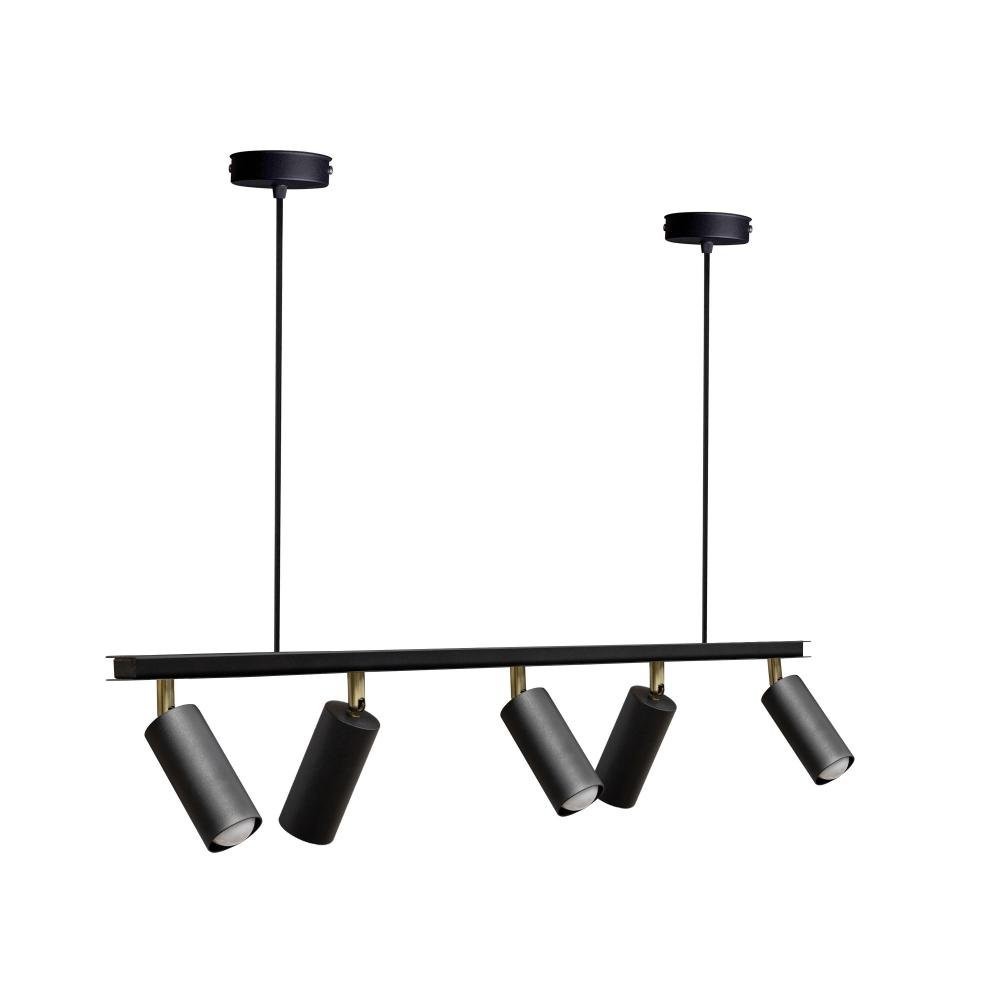 

Люстра лофт подвесная 100lamp Tube с поворотными плафонами E27 черная (NL 2450-5 BK)