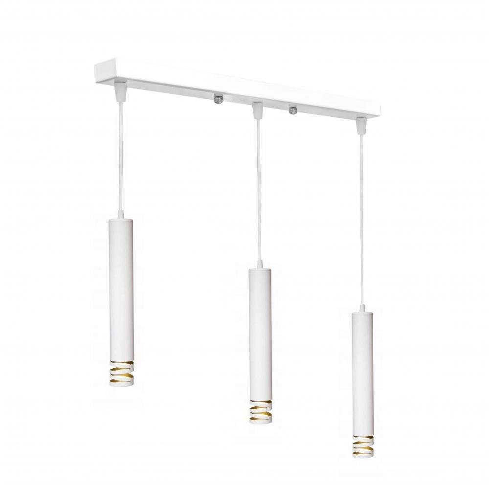 

Светильник подвесной лофт 100lamp Spiral на три плафона E27 белый (NL 3622-3W)