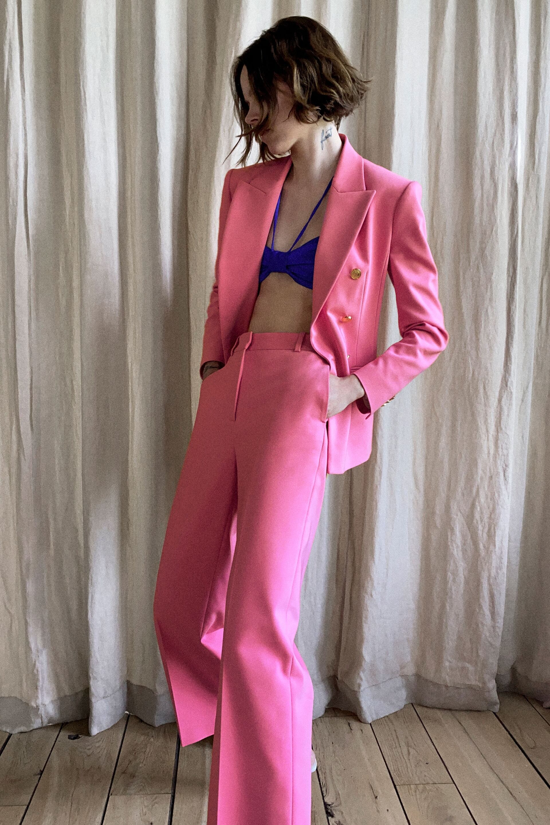 

Брюки Zara  розовый 7763711630, Брюки Zara L розовый 7763711630