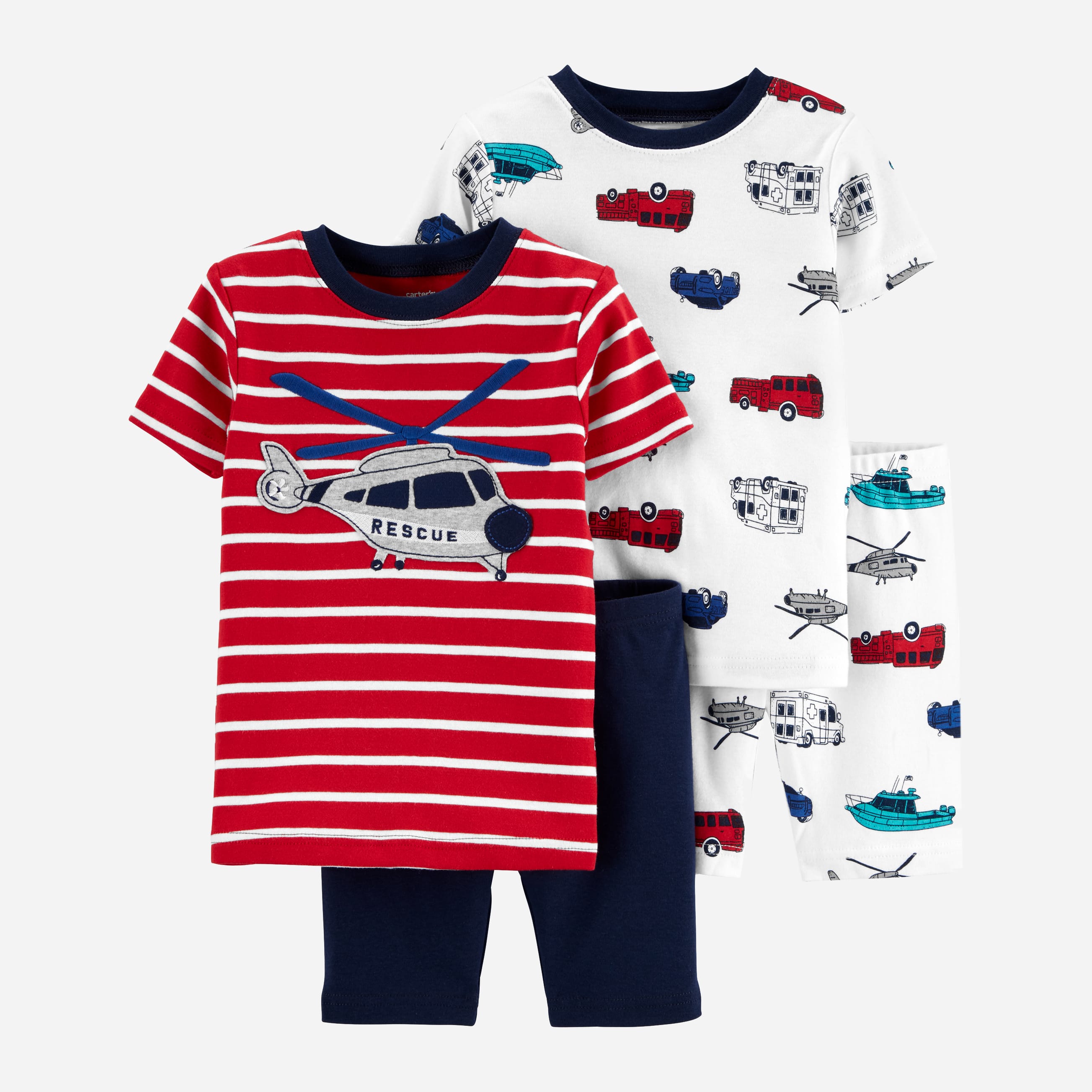 

Пижама (футболка + шорты) Carters 450410 72-78 см Красный/Полоска