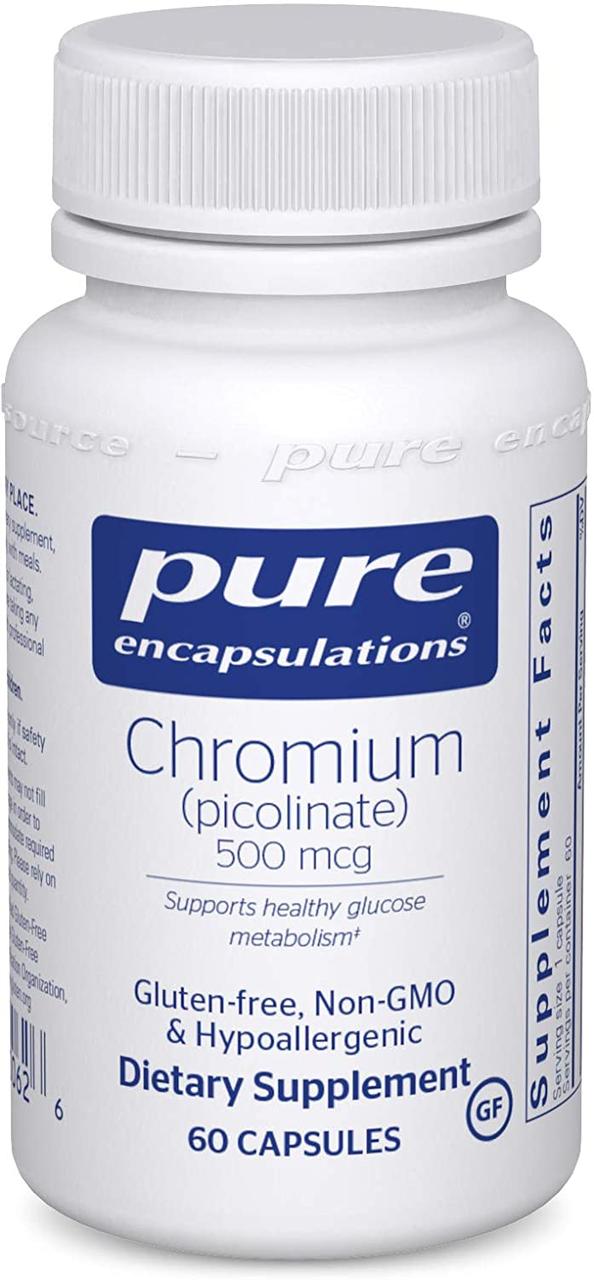 

Биологически активная добавка Pure Encapsulations Chromium picolinate / Хром пиколинат 500 мг 60 капсул