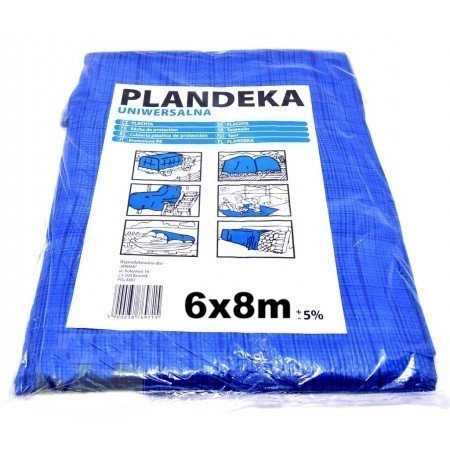 

Тент Брезент Пландека защитный (60g\m2) 6x8 Польша