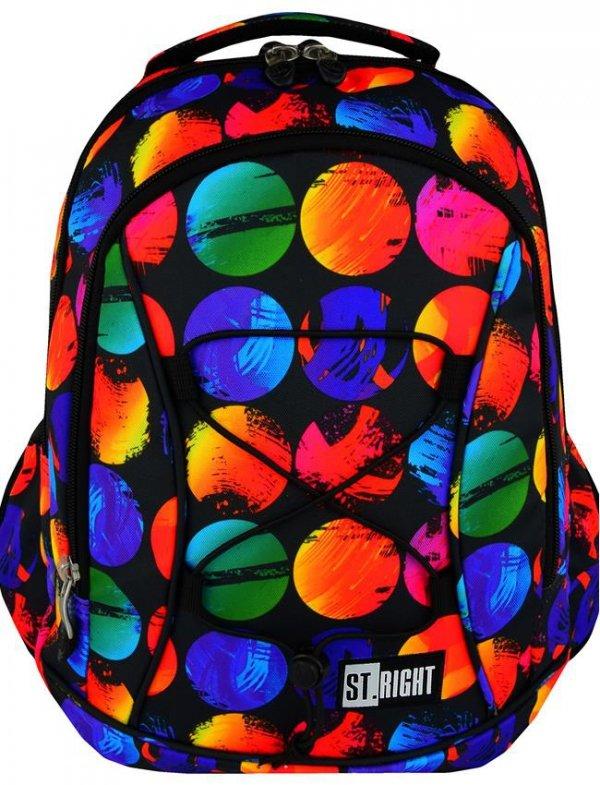 

Рюкзак школьный на 3 отделения ST.Right BP-32 "Colourful dots" ST617638