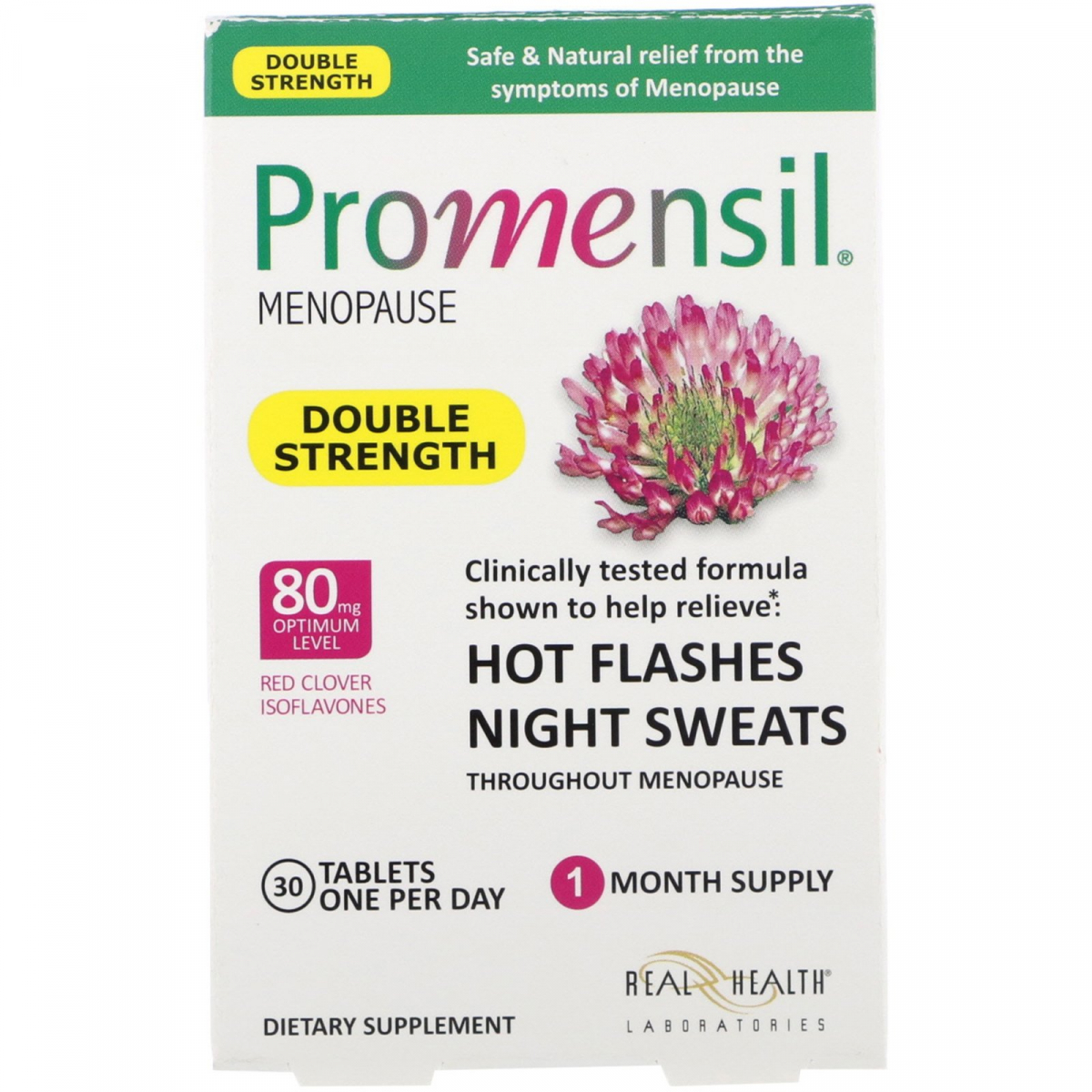 

Menopause, двойная сила, Promensil, 30 таблеток
