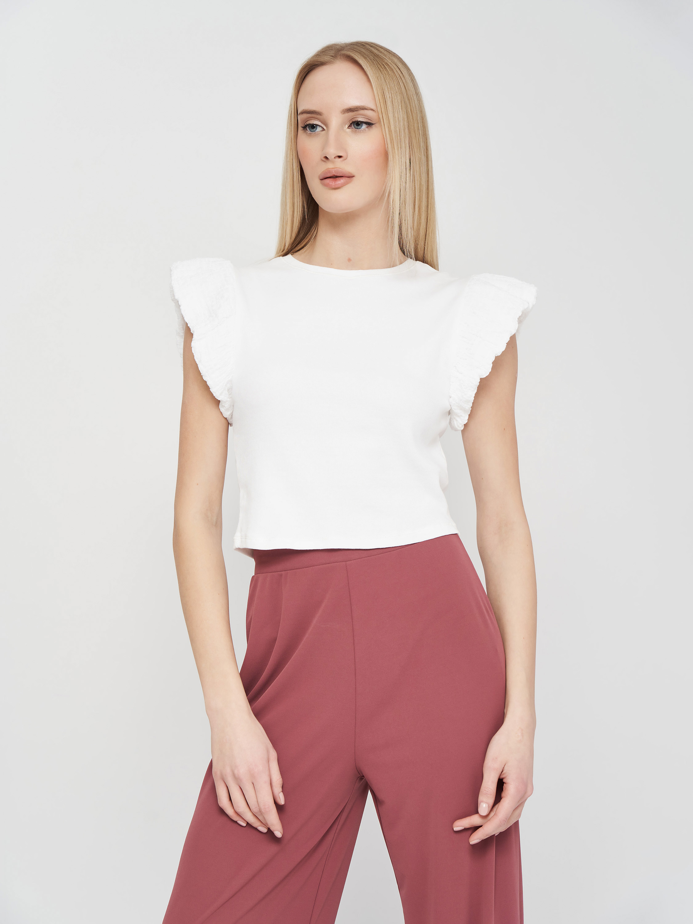 

Топ Zara 0264/023/250  Молочный, Топ Zara 0264/023/250 S Молочный