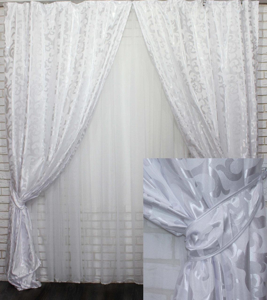 

Жакардовые шторы Chtextil Белые