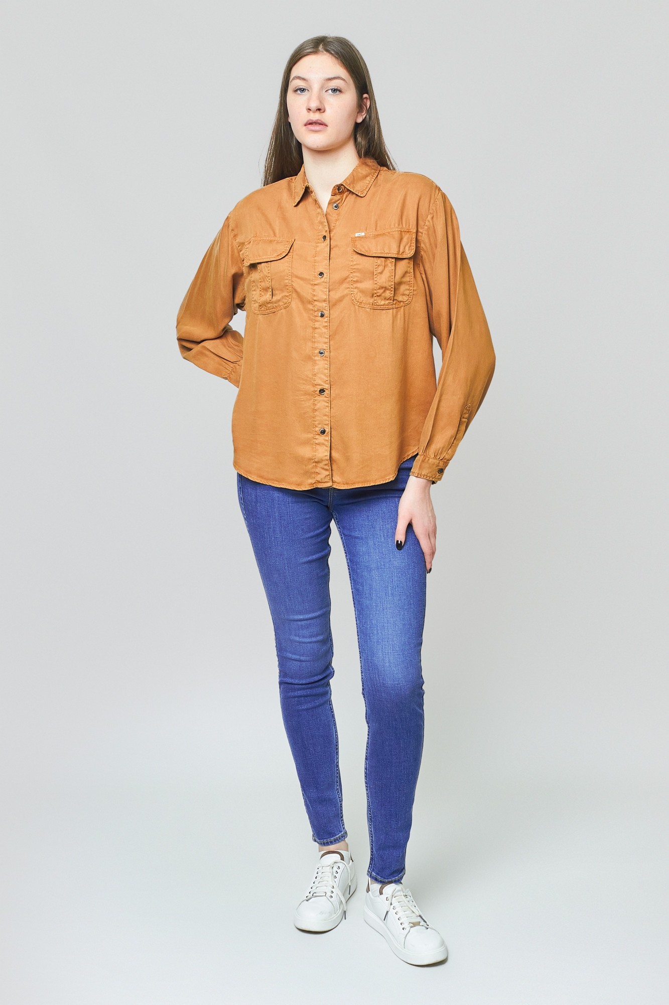 

Рубашка Lee Floral Blouse Relaxed Fit Коричневый -00, Рубашка Lee Floral Blouse Relaxed Fit Коричневый M-00