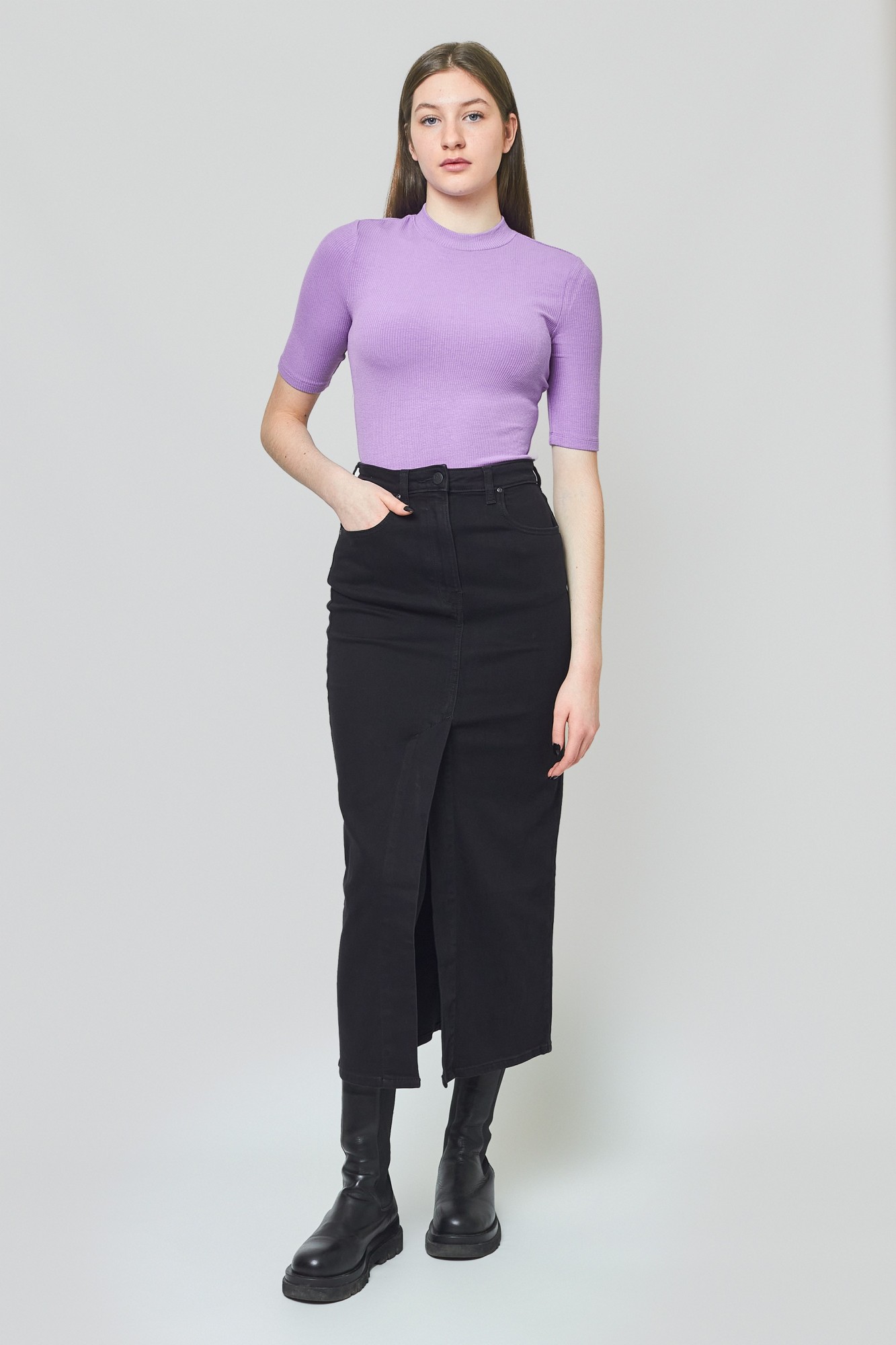 

Юбка джинсовая Lee Ultra Long Split Skirt Slim Fit Черный -00, Юбка джинсовая Lee Ultra Long Split Skirt Slim Fit Черный 25-00