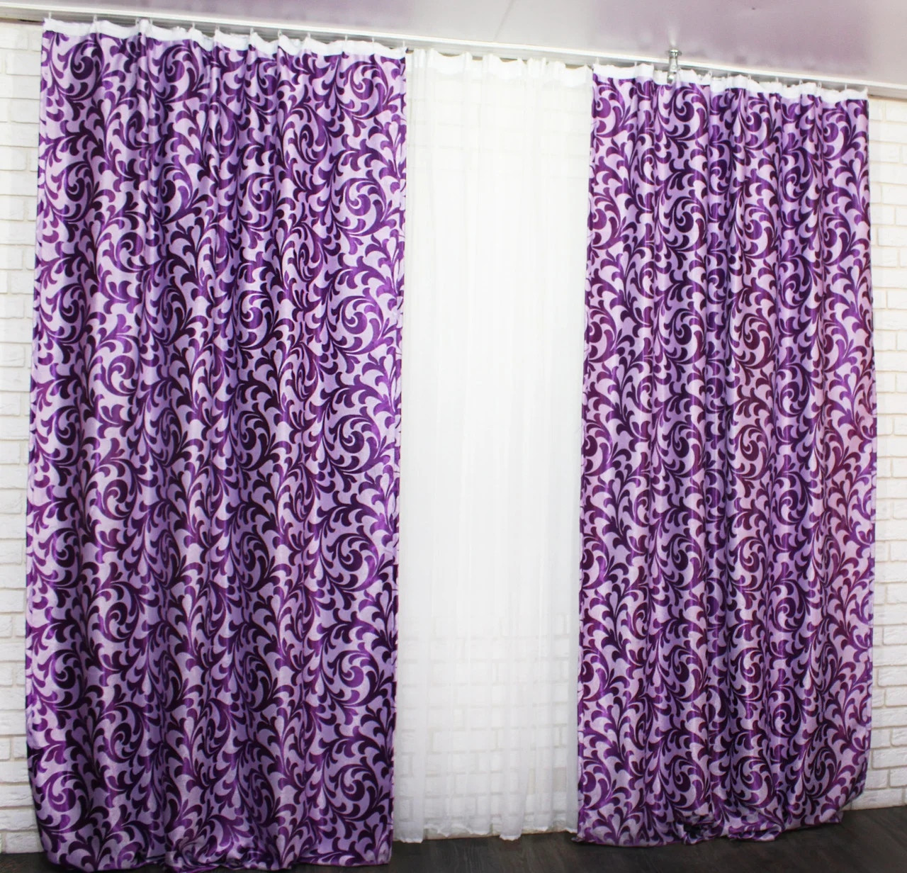 

Комплект штор Chtextil блэкаут,иреневый
