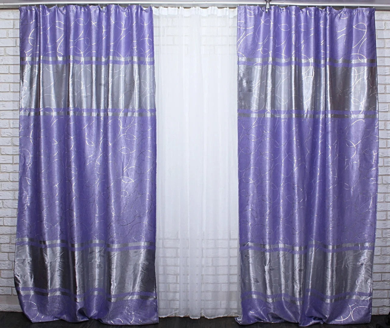 

Комплект штор Chtextil блэкаут Сиреневый