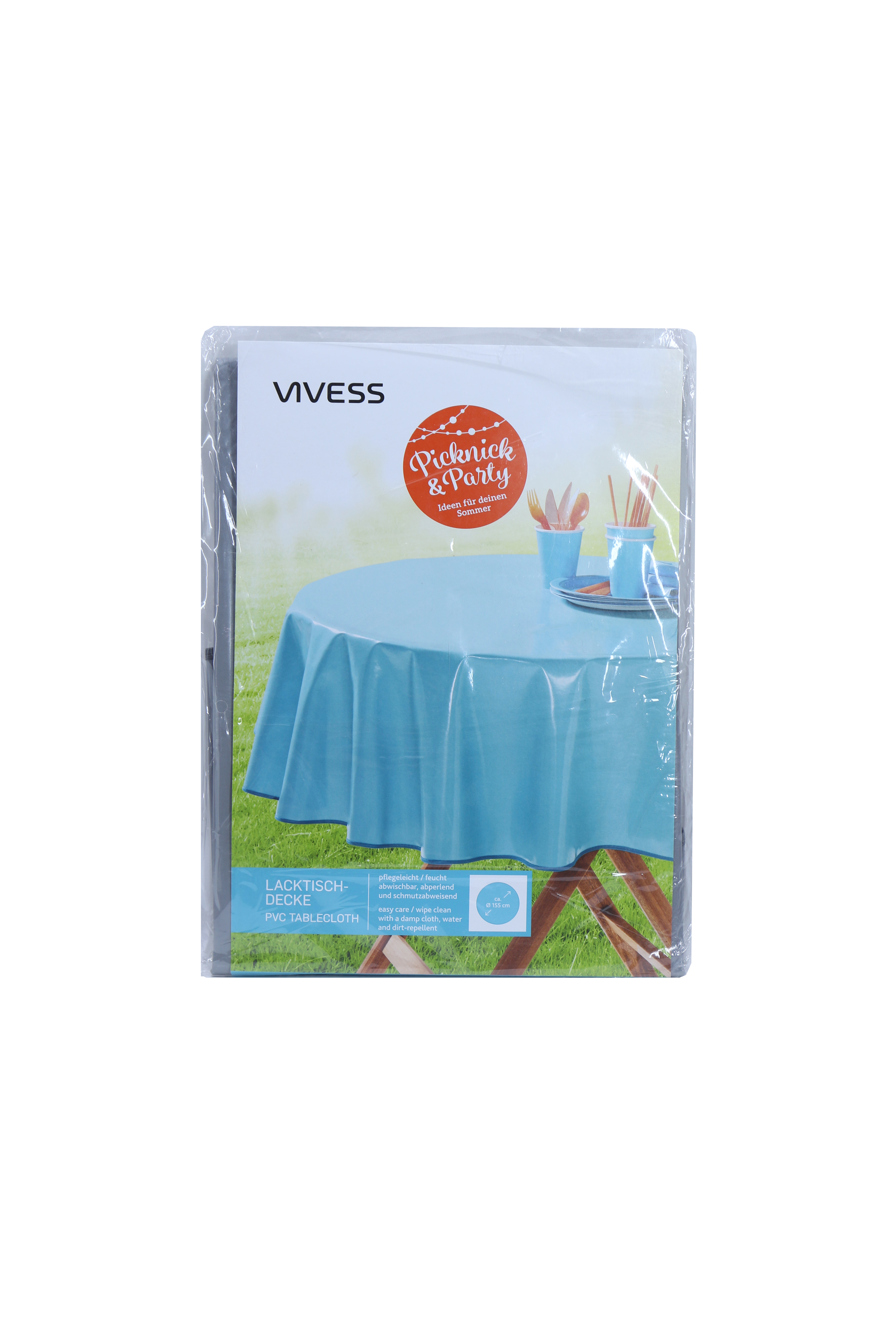 

Скатерть на круглый стол vivess серый K10-550045