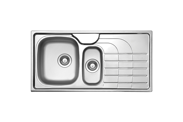 

Кухонная мойка UKINOX PLP 1000.500 15 GT 8K L полированная + подарок корзина