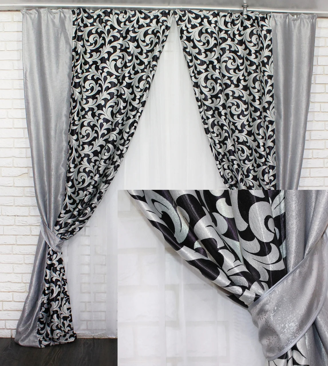 

Шторы блекаут Chtextil Серый