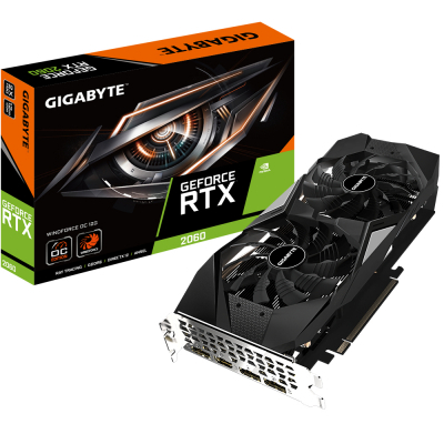 

Видеокарта GIGABYTE GeForce RTX2060 12Gb WF2 OC (GV-N2060WF2OC-12GD)