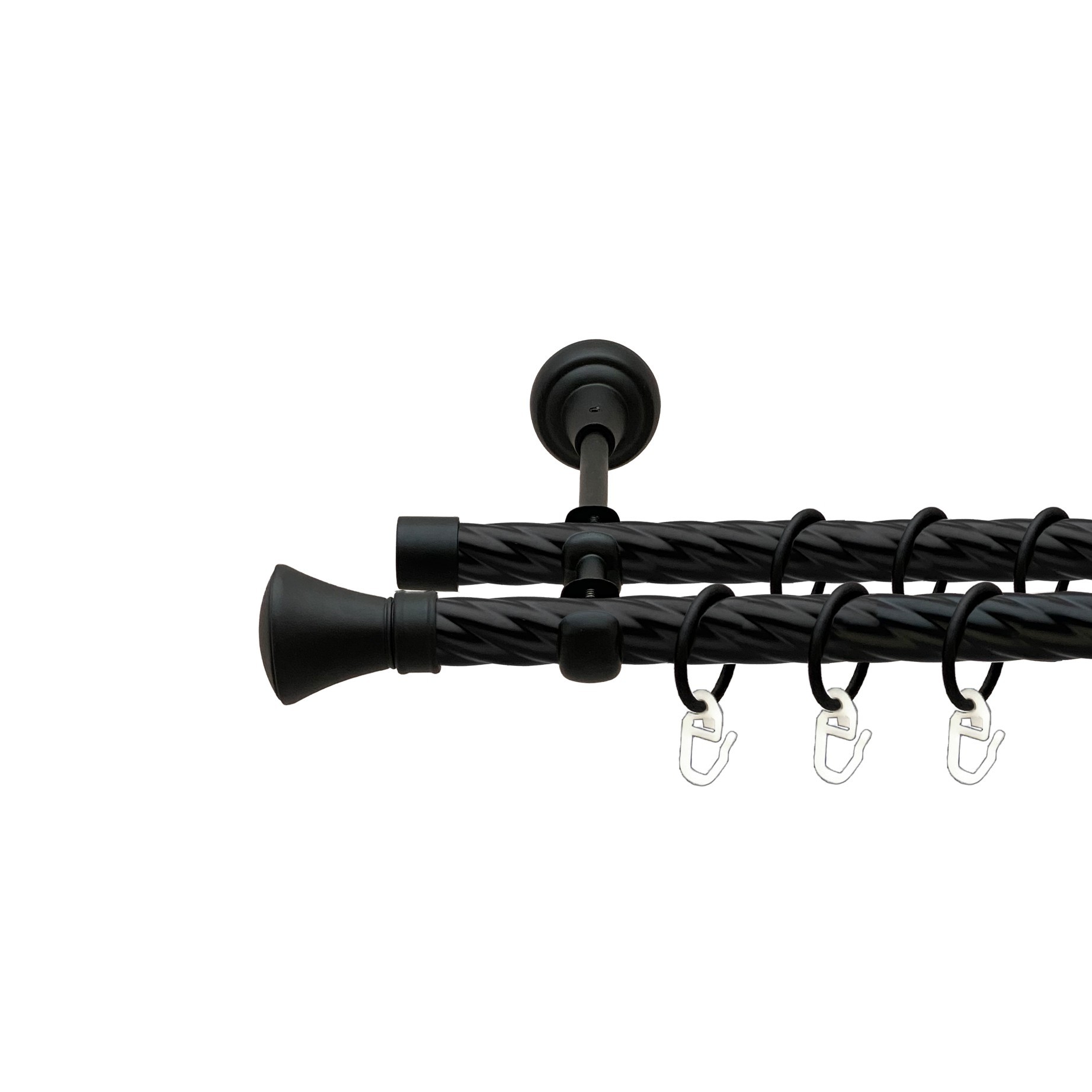 

Карниз Orvit Люксор металевий дворядний відкритий скручена труба кільце металеве Чорний Оксамит 19\19 мм 300 см (00-00007030)