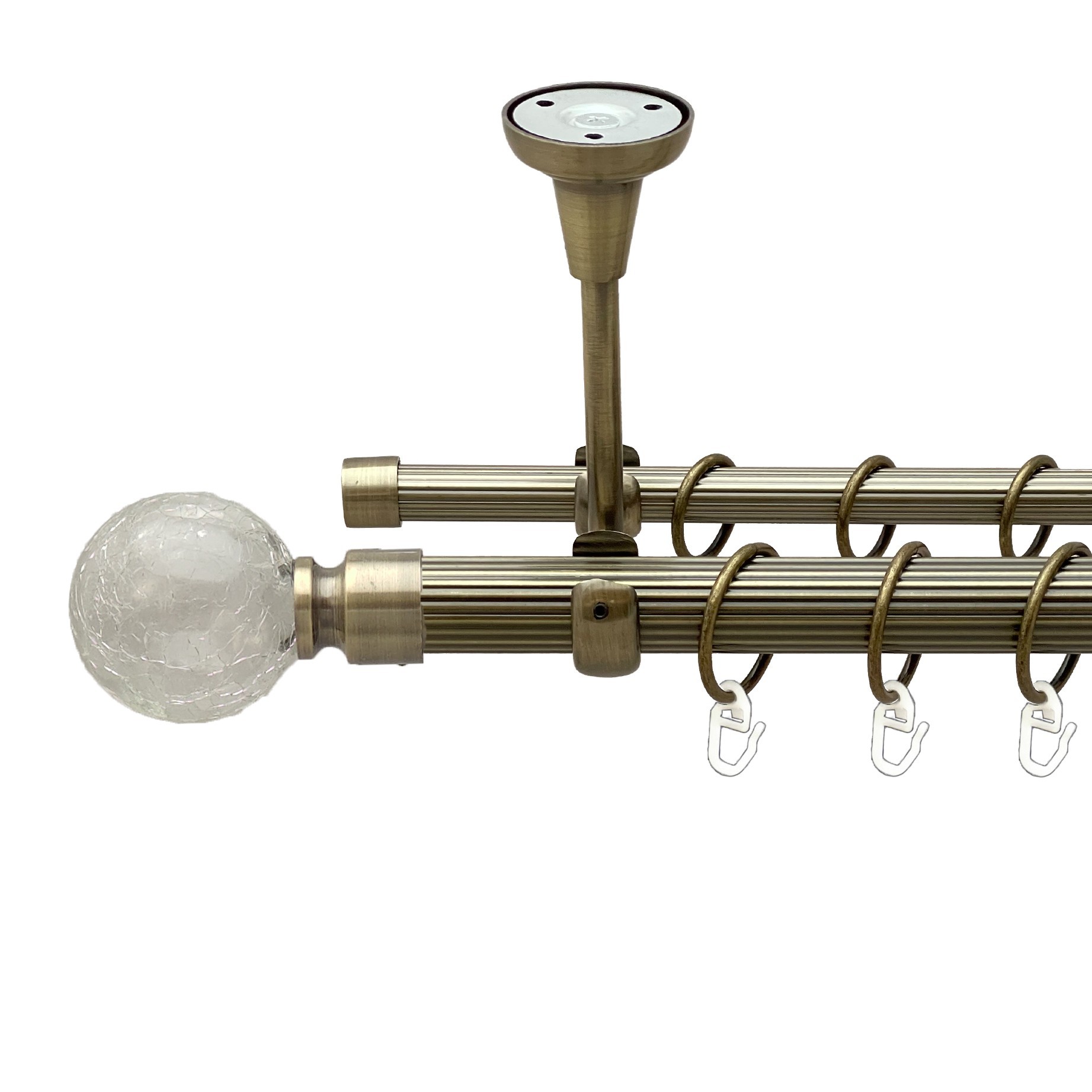 

Карниз Orvit Сепія металевий дворядний відкритий до стелі рифлена труба кільце металеве Антик 25\16 мм 300 см (00-00018780)