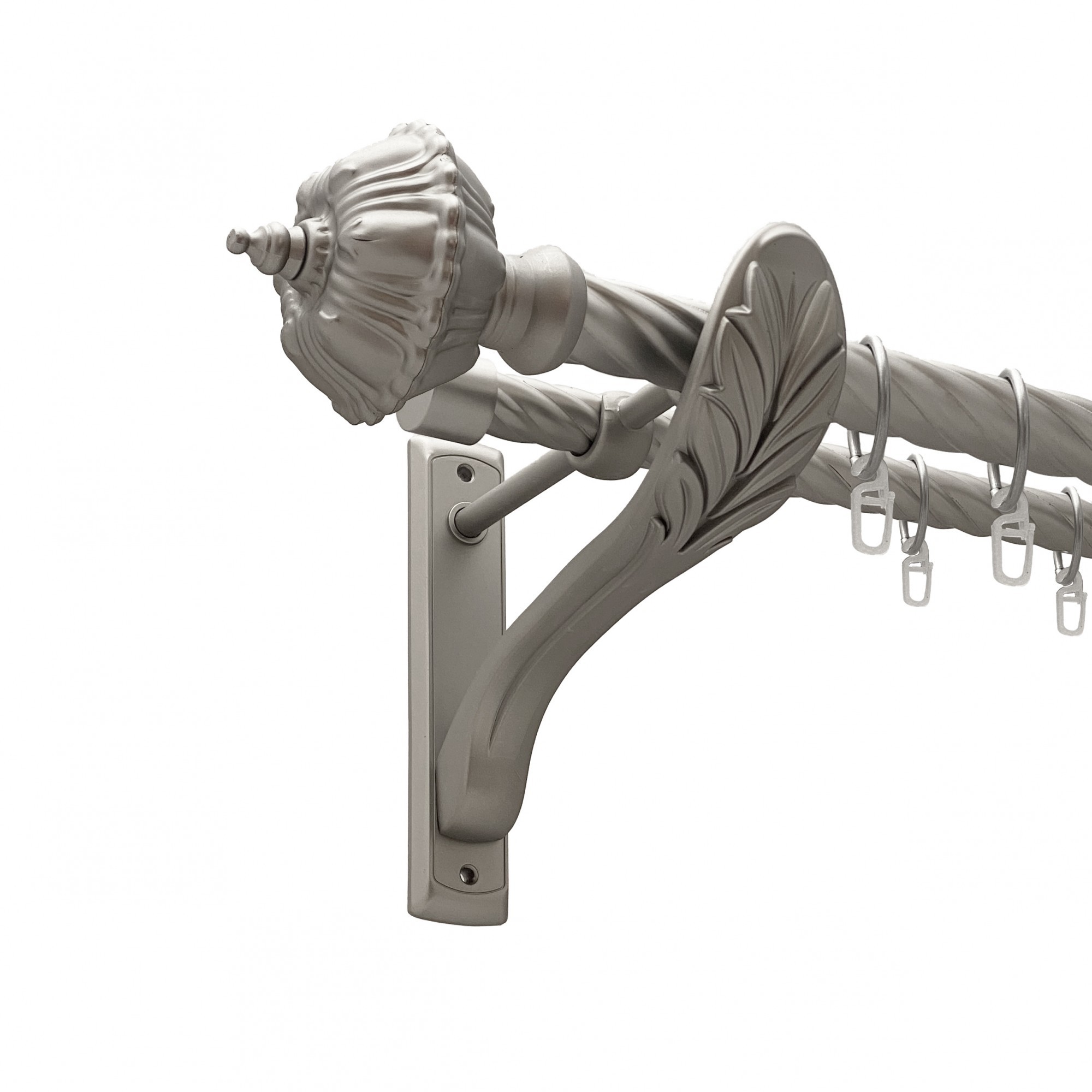 

Карниз Orvit Шато металевий дворядний ретро скручена труба кільце металеве Сатин 25\19 мм 200 см (00-00011552)