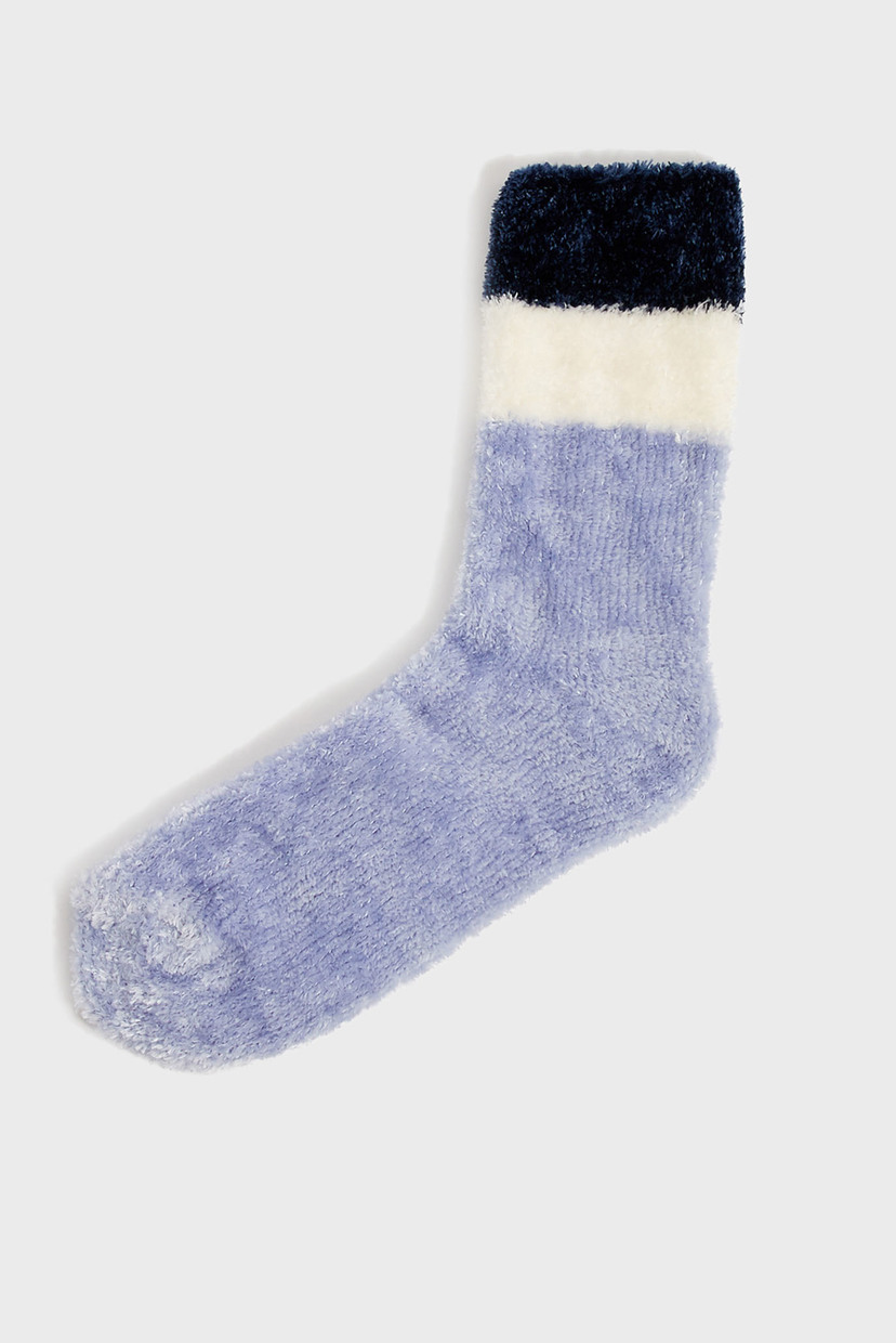 

Женские голубые носки FLUFFY STRIPE CHENIL Accessorize OS 296017