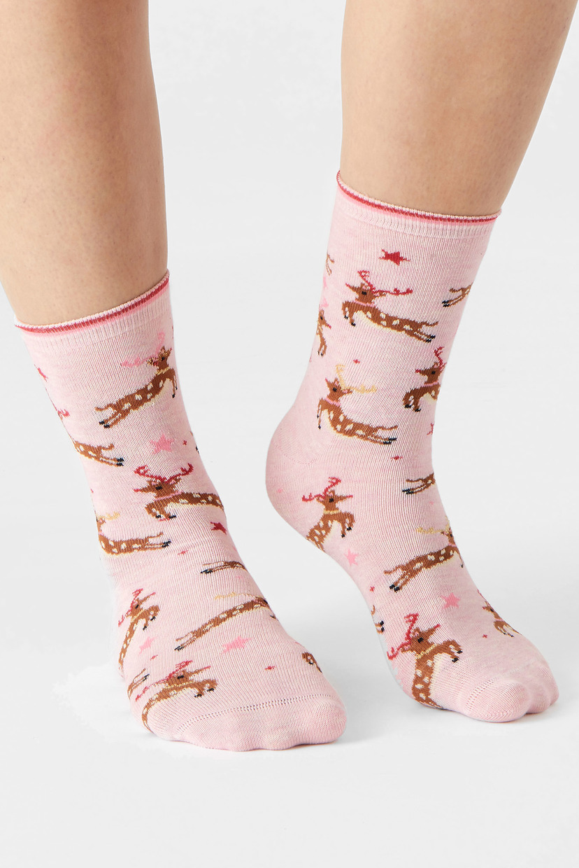

Женские розовые носки ALL OVER PRANCING RE Accessorize OS 296027