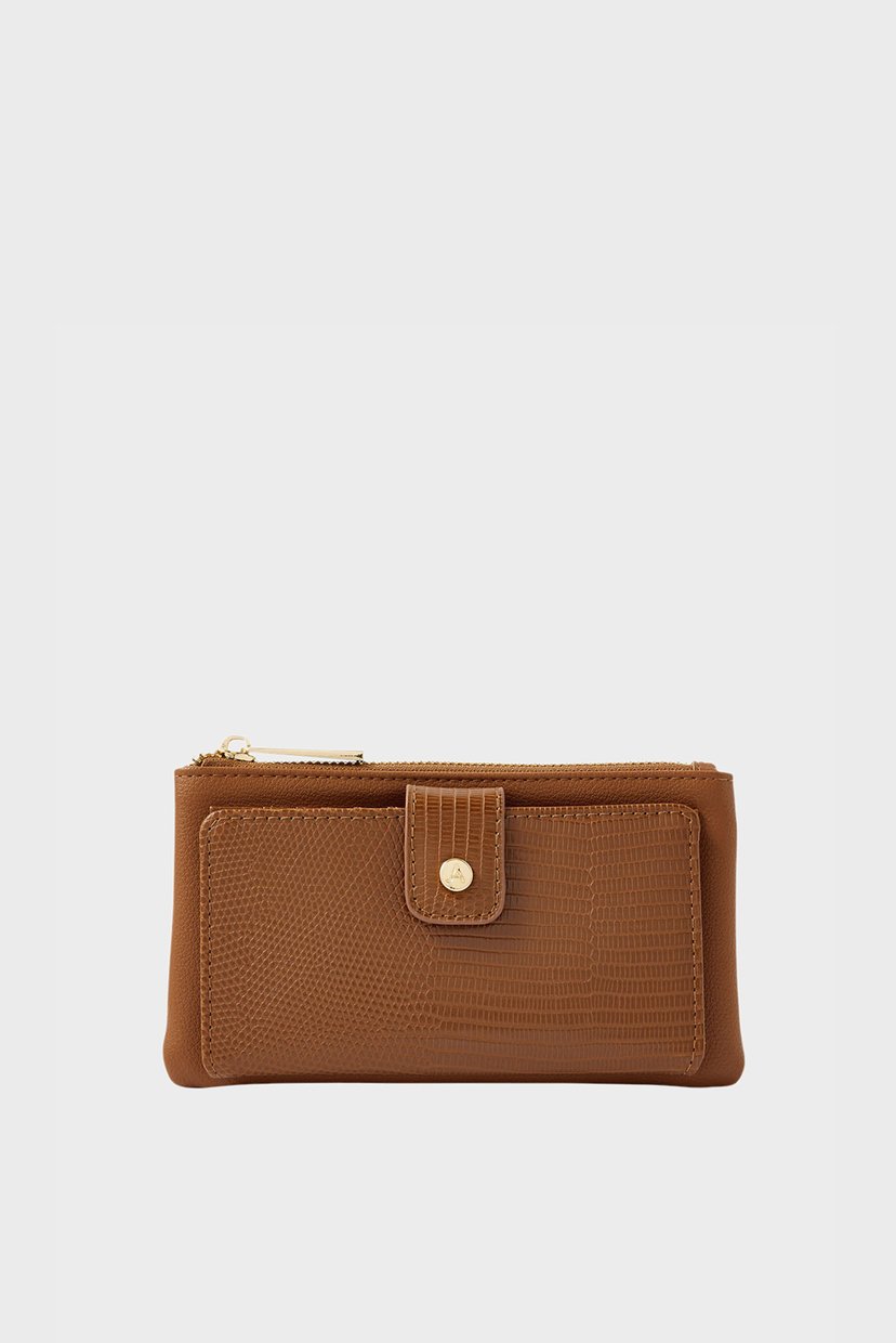 

Женский коричневый кошелек Reptile Large Zip Wallet Accessorize OS 289051
