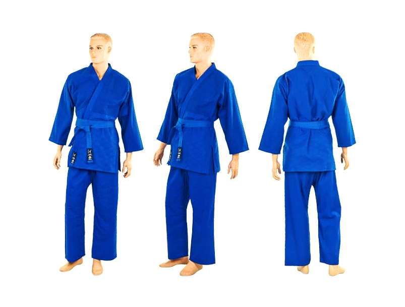 

Кимоно дзюдо Stels синее 42/ 158см/ хлопок/ плотность верх 580г/м2 - низ 320г/м2