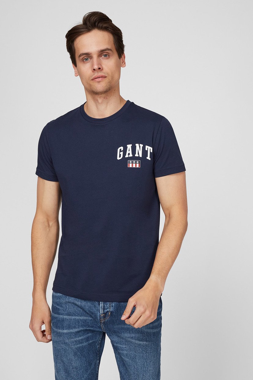 

Мужская синяя футболка Gant  2003110, Мужская синяя футболка Gant L 2003110