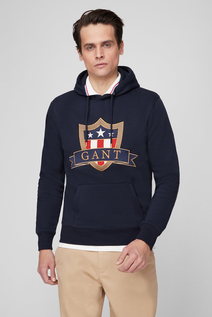 

Мужское темно-синее худи BANNER SHIELD Gant XXXL 2007027