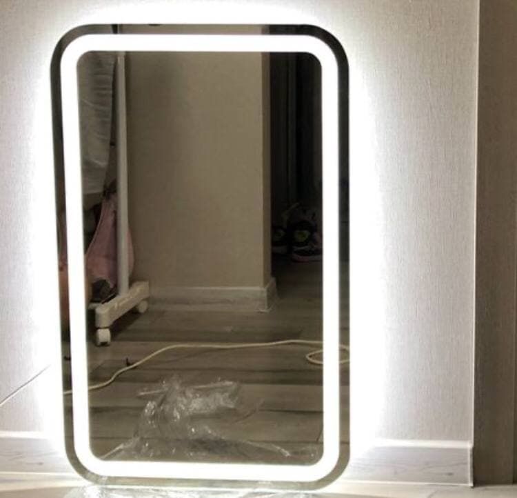 

Зеркало GA Online с LED подсветкой 800х600 мм влагостойкое закругленное