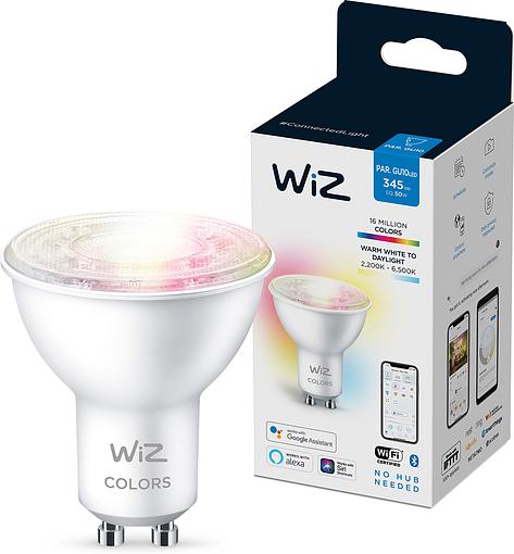 

Розумна лампа WiZ GU10 4,7W (50W 400Lm) 2200-6500K RGB Wi-Fi