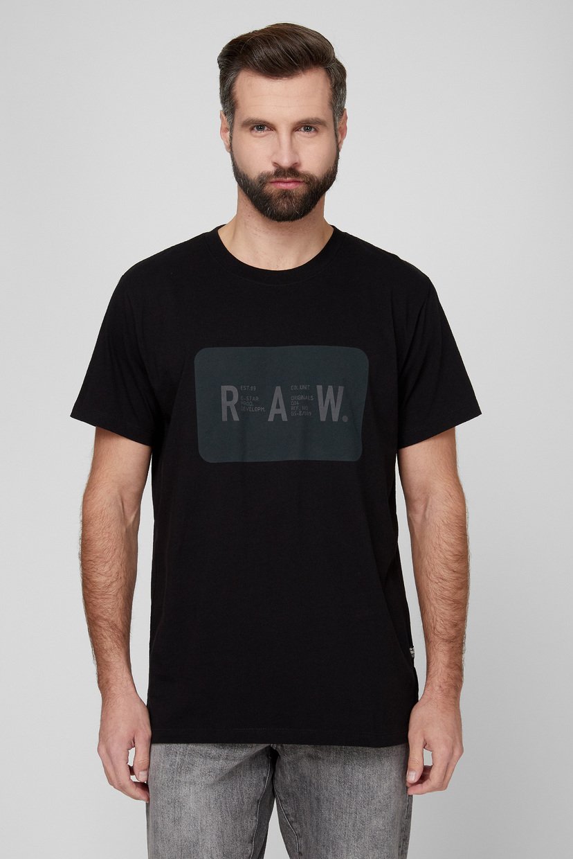 

Мужская черная футболка RAW G-Star RAW  D20722,336, Мужская черная футболка RAW G-Star RAW M D20722,336