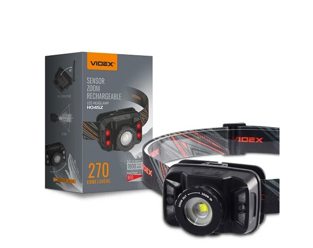 

Налобный светодиодный фонарик VIDEX VLF-H045Z 270Lm 5000K
