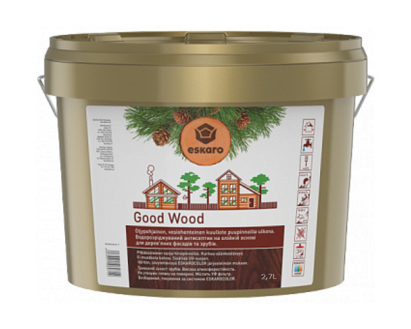 

Масло воднодисперсионное ESKARO GOOD WOOD для деревянных срубов 2,7л
