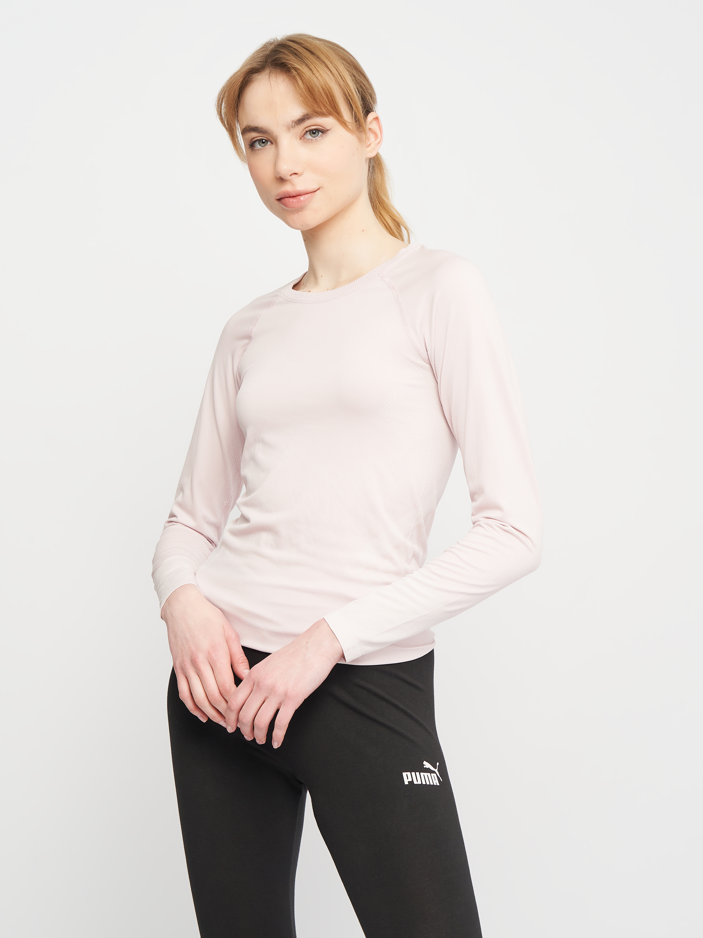 

Спортивный лонгслив H&M Sport 063377-8  Светло-розовый, Спортивный лонгслив H&M Sport 063377-8 S Светло-розовый