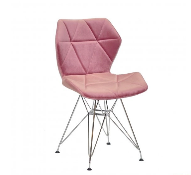 

Стул Greg CH-ML Бархат Onder Mebli Пыльная Роза B-1030