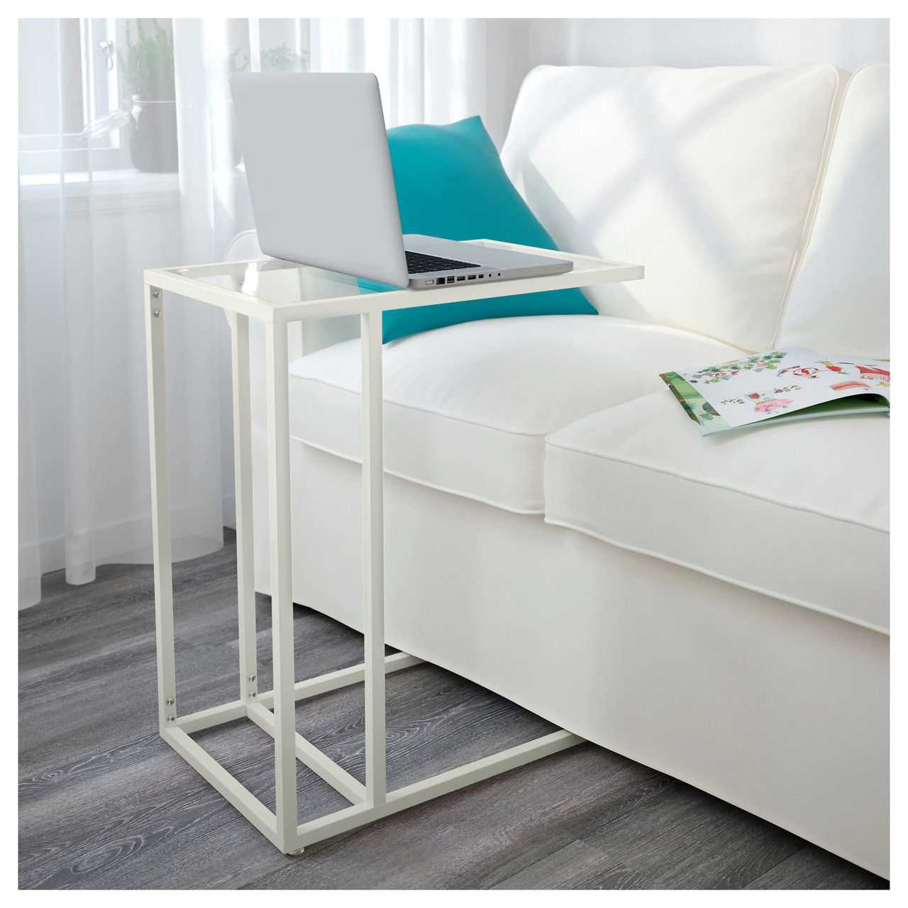 

Стіл для ноутбука VITTSJO IKEA 903.034.46 білий металл