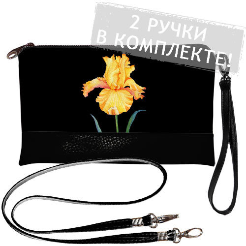 

Клатч через плечо Желтый Ирис Presentville 25х15 см 000175169