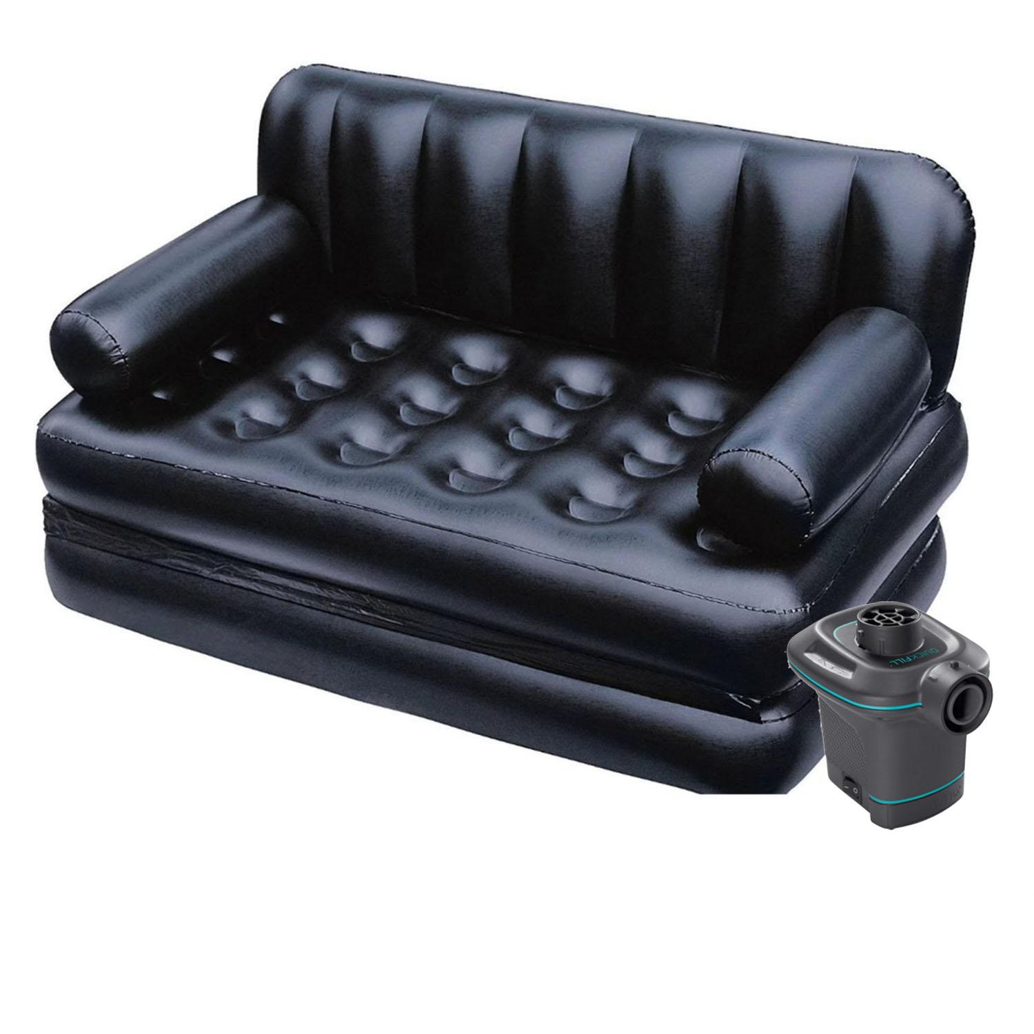 

Надувной диван Bestway 75056 (75054-2), 188 х 152 х 64 см, с внешним электрическим насосом
