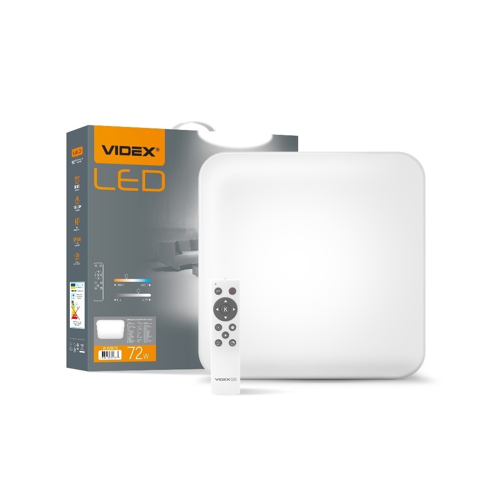 

LED светильник функциональный квадратный VIDEX 72W 2800-6000K