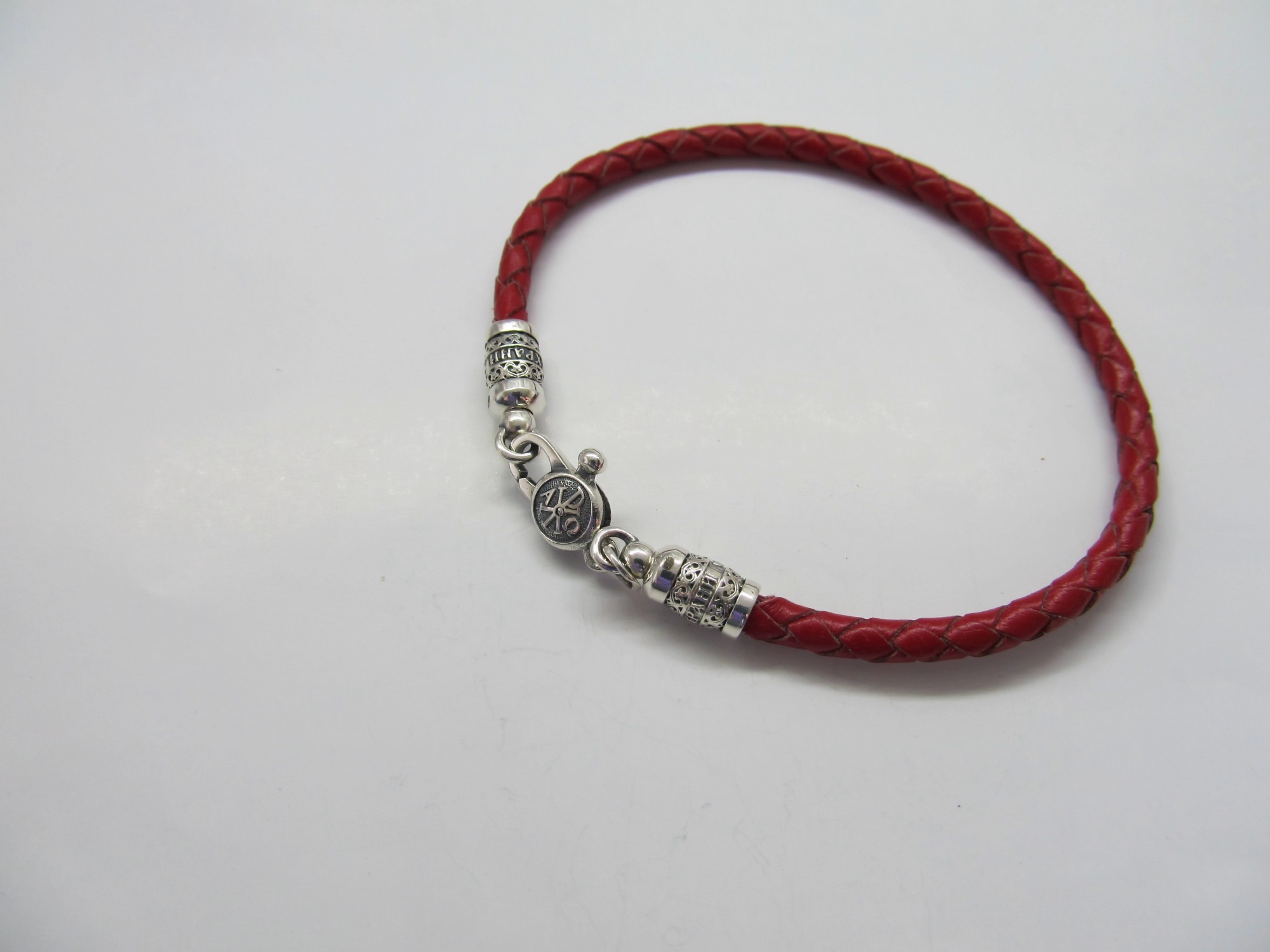 

Браслет из серебра 925° и плетеной кожи на руку SilverArtisan 1.71105 размер 17