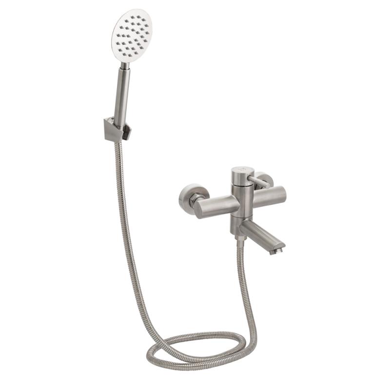 

Смеситель для ванны с коротким изливом (k35) Lidz (NKS) 12 32 006-1