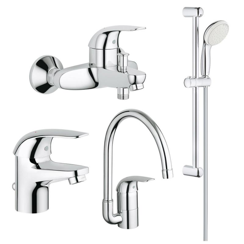 

Набор смесителей для ванной Grohe Euroeco 123242K