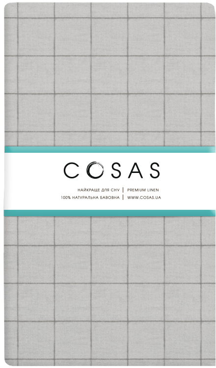 

Простынь на резинке Cosas Cell Ashgrey 90х200х20 см