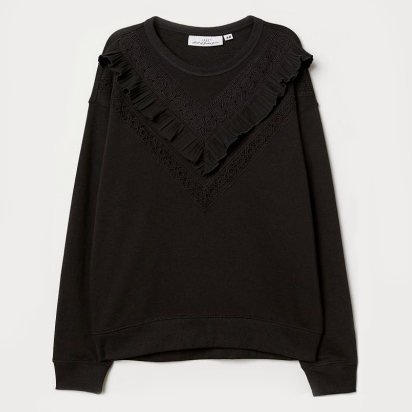

Свитшот H&M 651334812  Черный, Свитшот H&M 651334812 S Черный