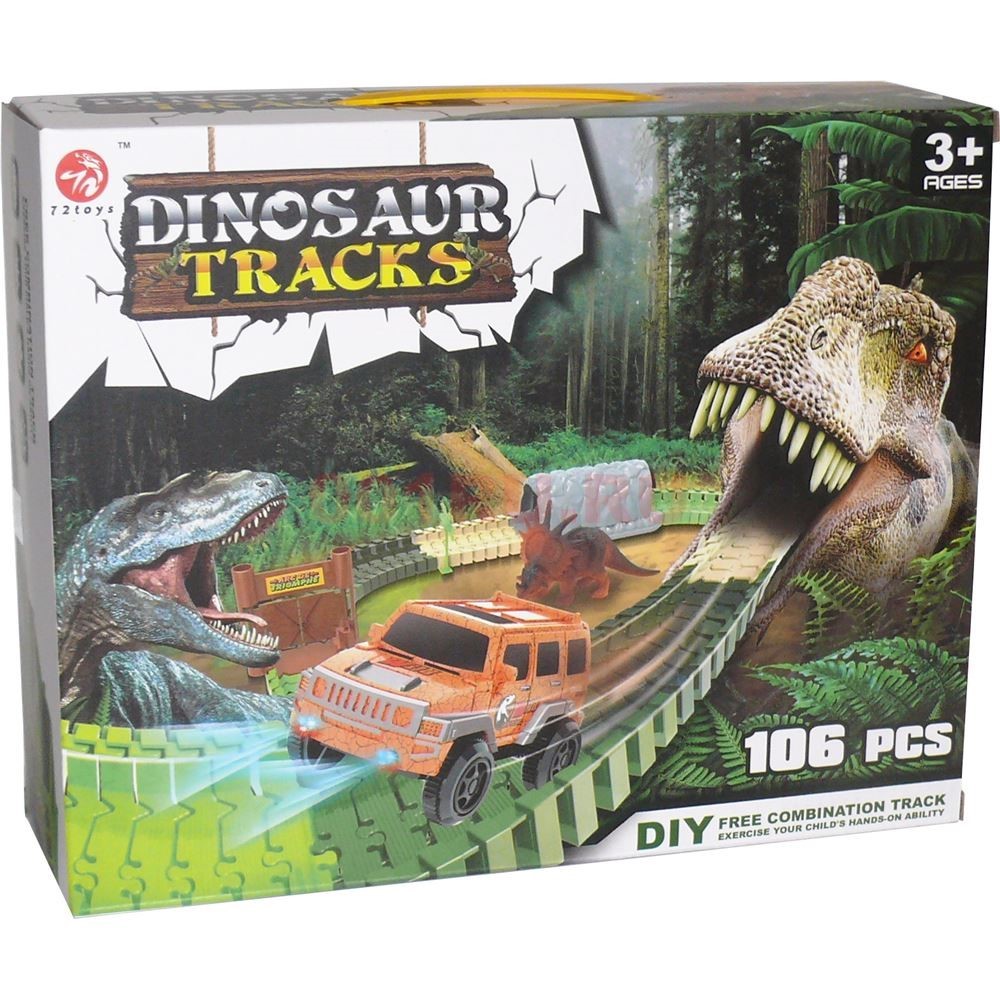 

Большой Гибкий Трек Dinosaur Динозавр 106 Деталей