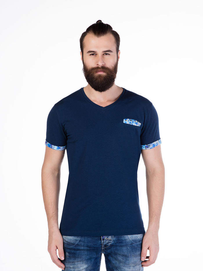 

Футболка Cipo&Baxx CT232  Темно-синяя, Футболка Cipo&Baxx CT232 XL Темно-синяя