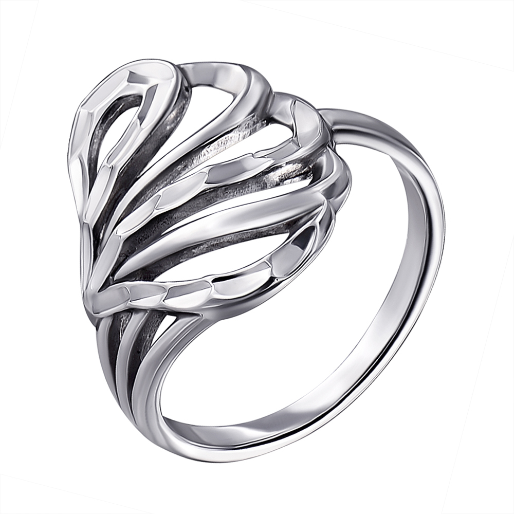 

Серебряное кольцо с алмазной гранью 000139977 16.5 размера