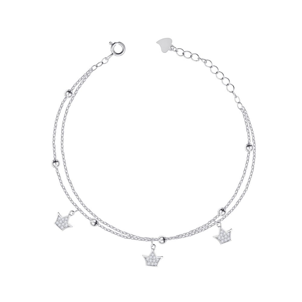 

Серебряный браслет с фианитами 000149025 16 размера