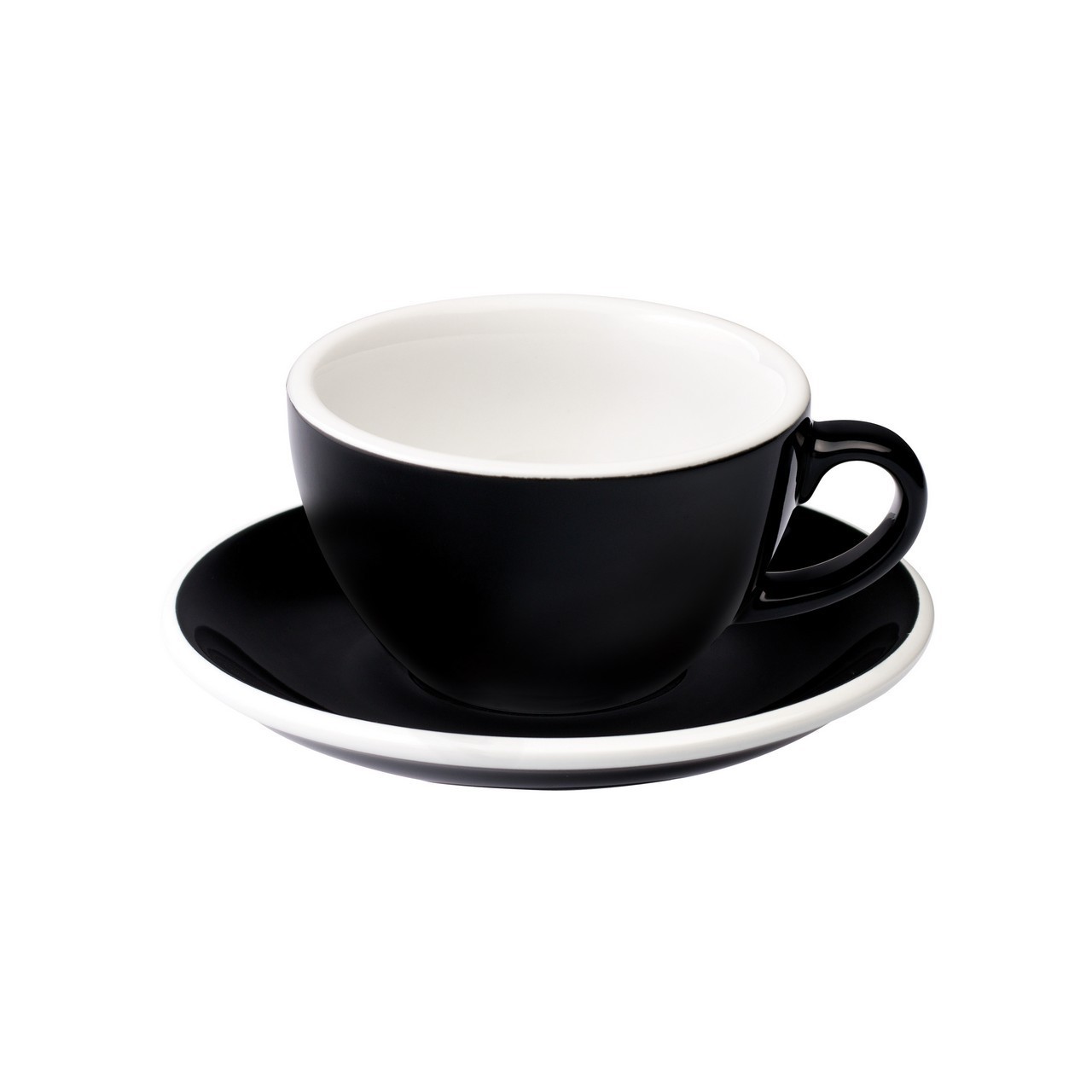 

Чашка з блюдцем 200 мл Loveramics Egg для кави Black